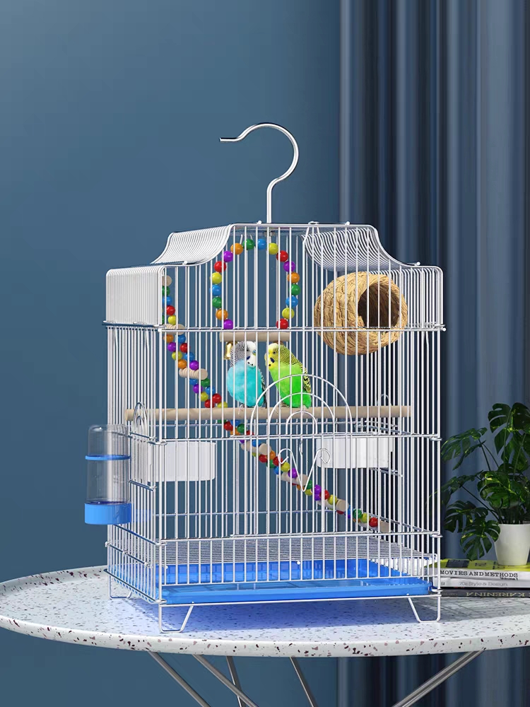 真电镀虎皮鹦鹉鸟笼牡丹大号别墅笼子:结构与应用解析