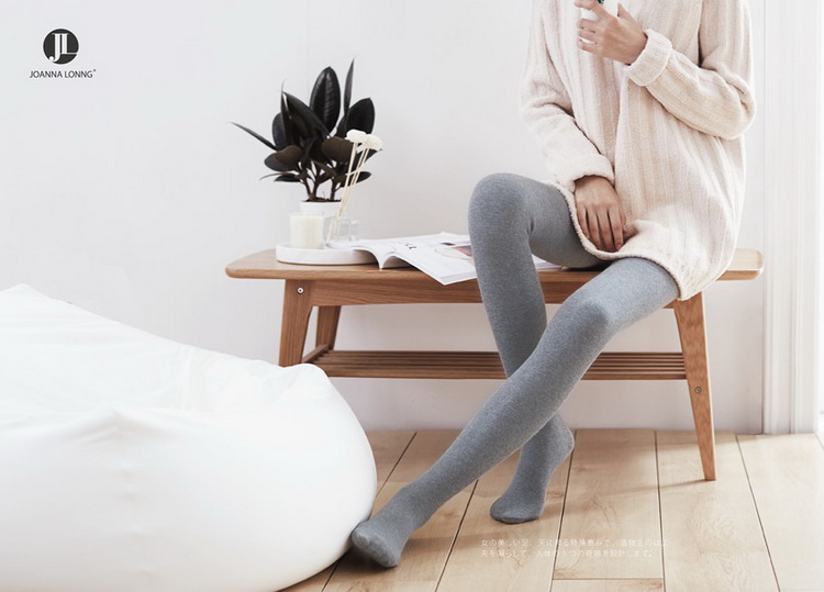 Bảy dòng 18 mùa thu và mùa đông 1300D + sọc dọc chải bông cộng với nhiệt nhung để giữ ấm cho quần legging một mảnh gia cố quần tất hở bàn