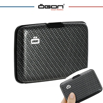 Anti-theft credit card bag France OGON large capacity thin aluminum wallet Anti-demagnetization RFID card credit bag mens card clip