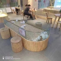 Round special-shaped pet pool childrens feeding pet park shopping mall park pet park