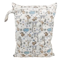 Infant diaper storage bag double-layer waterproof cart bedside bag out clothing towel storage convenient