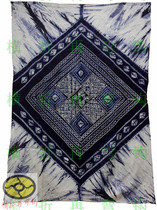 Featured Yunnan Bai ethnic pure handmade Dyed Coffee House Tea Restaurant Long Table Cloth Tapestry Blanket 1 7X1 2 m]