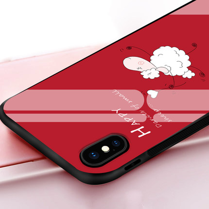 苹果x手机壳iPhone7plus抖音网红同款卡通新款