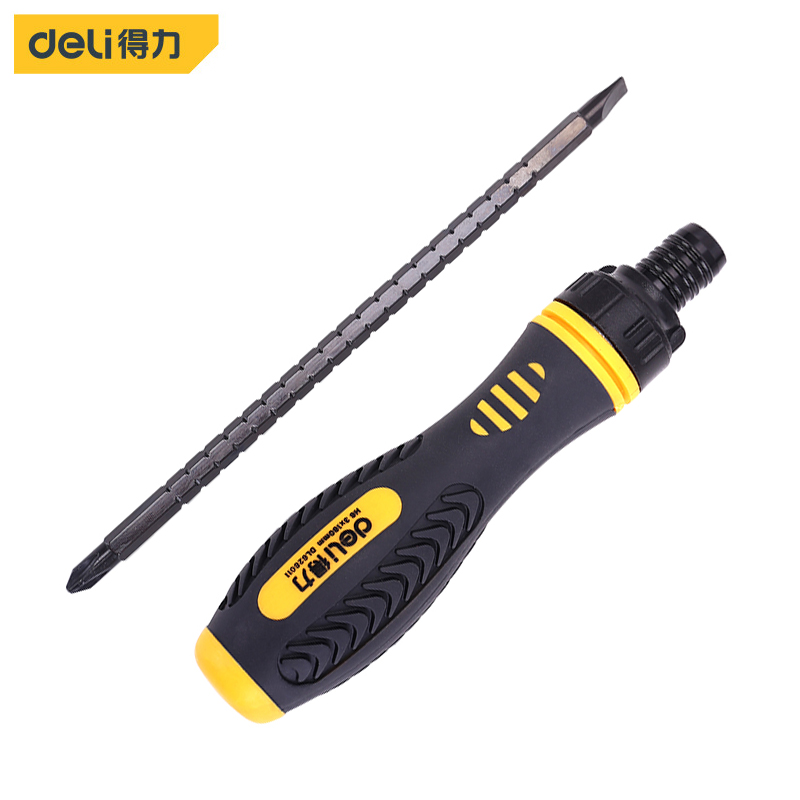 Powerful tool ratchet telescopic dual-purpose screwdriver 6 PH2x180 three-way adjustment high-torque screwdriver