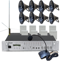 3-5km wireless FM broadcasting tweeter construction site factory rural broadcasting mountain village transmitter