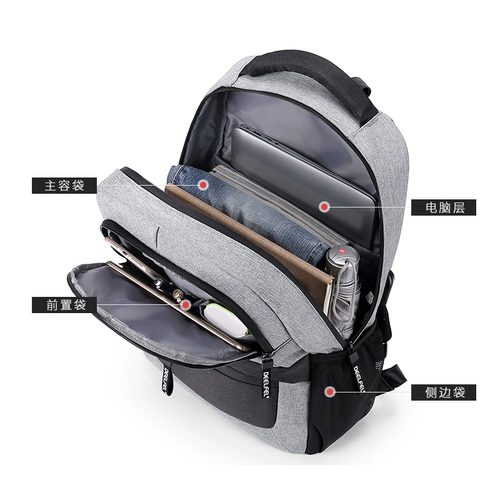 Универсальный школьный рюкзак для отдыха, модный трендовый ноутбук для путешествий, простой и элегантный дизайн