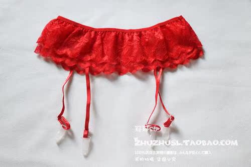 Hạt garter double layer ren side bánh váy garter over đầu gối vớ vớ đùi sexy non-slip sling