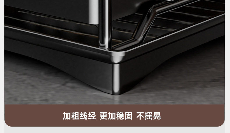 Сушилка 不锈钢厨房双层置物架碗碟收纳碗盘沥水多功能沥水碗碟架砧板架