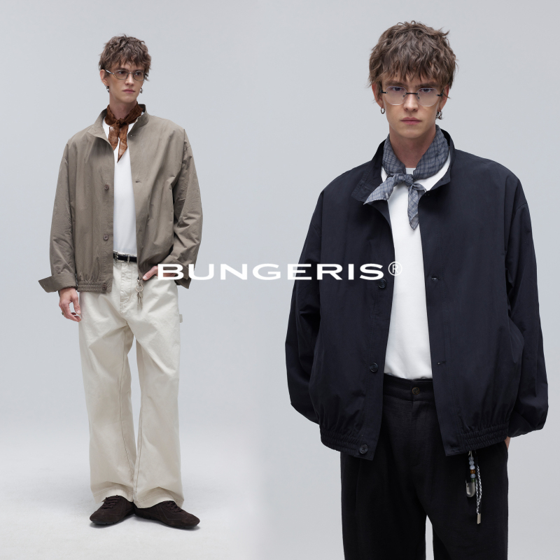 Bungeris'Urban Old Money' Relaxed Minimalist Shell Button Jacket Men's Loose Fit Regular Shoulder Jacket Top Bungeris'Urban Old Money' Relaxed Minimalist Shell Button Jacket Men's Loose Fit Regular Shoulder Jacket Top