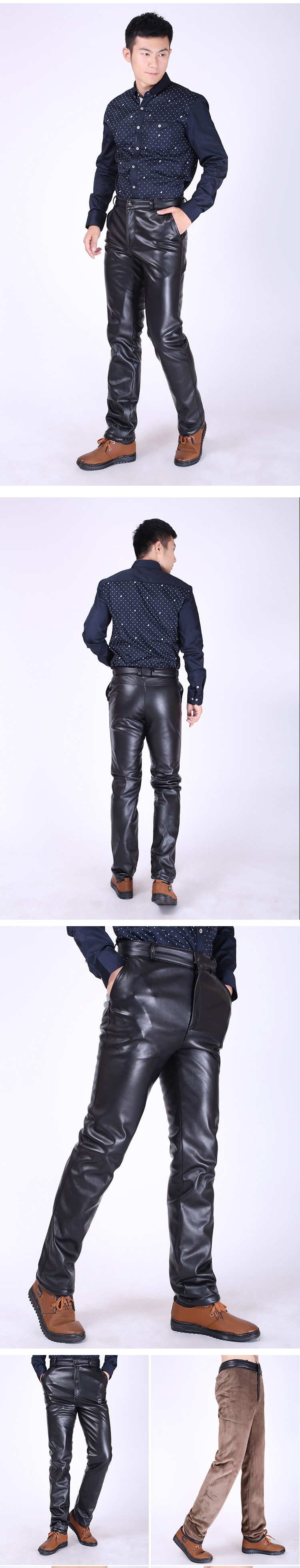 Pantalon cuir homme en vrac pour hiver - Ref 1485978 Image 6