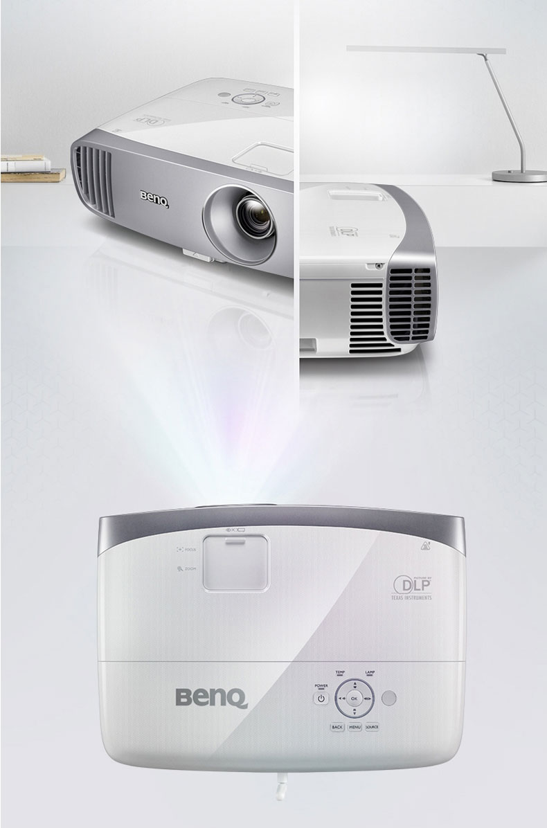 Máy chiếu gia đình thông minh Benq BenQ i720 HD 1080p rạp hát tại nhà Blu-ray 3D máy chiếu wifi không dây thông minh - Máy chiếu