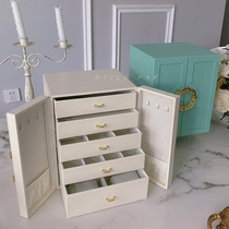 Still far Multifunctional large capacity jewelry drawer Jewelry box Multi-layer watch storage box European small luxury