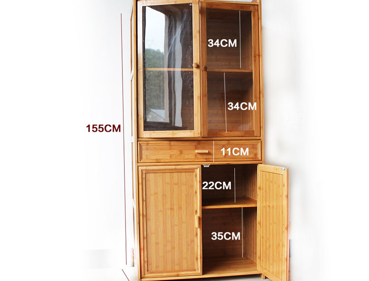Long nhãn hiện đại đơn giản bên tủ thời trang tủ rượu tủ bếp bốn cửa nhà hàng lắp ráp tủ lưu trữ công suất lớn - Buồng tủ nhựa lắp ghép
