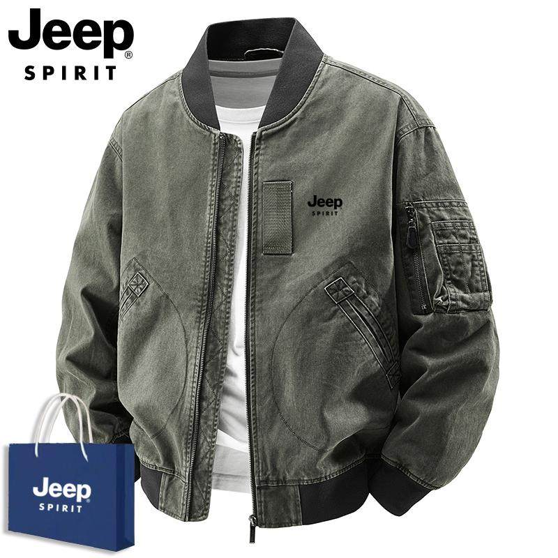JEEP Jeep новая куртка весенне-осенняя модная универсальная хлопчатобумажная куртка с инструментами, короткая свободная повседневная бейсбольная форма