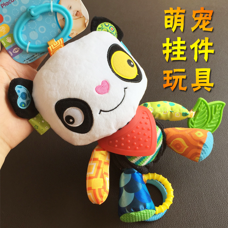 Newborn 0-3 years old baby stroller to comfort doll bed trailer hanging 0-1 plush puppet bell doll baby toys