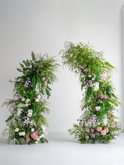 Forest-Style Artificial Flower Decorations, Horn Arch, Window Background Decoration, Outdoor Proposal, Wedding, Fake Floral Art Scene Arrangement