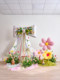 Artificial Flowers, Faux Flower Decorations, Atmospheric Bow Decorations, Commercial Display, Popular Social Media Photo Shoot Scene Setup Decorations