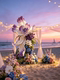 Artificial Flowers, Fake Flower Arrangements, Scene Setup, Engagement Decoration, Purple Monet Garden Oil Painting, Kt Board Ornaments, Landscape