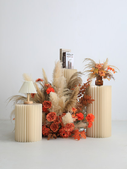Reed Grass Artificial Flowers Artificial Flower Decoration Autumn Landscaping Clothing Store Window Scene Decoration Shopping Mall Floor-Standing Ornaments