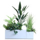 Simulated Plants, Large Fake Green Plant Ornaments, Fiberglass Flower Pots, Landscape Hotel, Shopping Mall, Restaurant Partition Decoration
