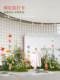 Artificial Flower Landscaping Monet Garden Large Floor-Standing Fake Flowers Butterfly Flower Decoration Popular on Social Media for Photo Shoots and Display