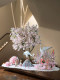 Artificial Green Plants and Fake Trees for Landscaping: Peach Blossoms/ Magnolia Blossoms/ Cherry Blossoms, Popular Plant Arrangements for Window Displays