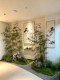 Chinese-Style Simulated Bamboo Landscape, Indoor Plant Landscape, Entrance Hall Office Decoration, Decorative Landscape