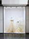 Artificial Flower Decorations, Wedding Dress Shop Window Display, Scene Arrangement, Women's Clothing Store, Lingerie Store, Women's Day Mall Display