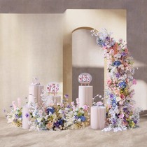 Wedding decoration scene layout high-quality artificial flowers artificial flowers outdoor wedding scene arch decorations