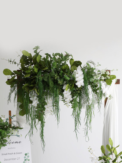 Landscaping Floral Arrangements, Forest-Style Scene Path Guides, Artificial Flowers and Green Plants, Props for Decoration, Wedding Arrangements, Fake Flowers, Wedding Floor Flower Arrangements