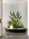 Simulated Green Plant Landscape Arrangement, Artificial Trees and Plants, Stair Corners, Window Displays, Store Flower Boxes, Interior Decoration and Layout