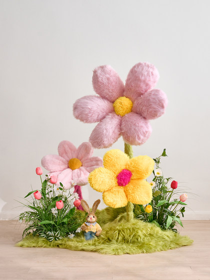 Artificial Flowers, Faux Flower Decorations, Atmospheric Bow Decorations, Commercial Display, Popular Social Media Photo Shoot Scene Setup Decorations