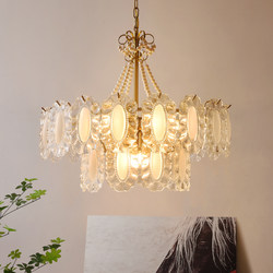 Cream Style Master Bedroom Chandelier French Pastoral Living Room Dining Room Study Chandelier Internet Celebrity Romantic Room Lamps