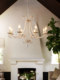French Crystal Chandelier, Restaurant Lamp, Antique Style Light Luxury Bedroom Lamp, American Country Candle Retro Living Room Chandelier