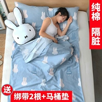 Đi du lịch bẩn túi ngủ di động trong nhà người lớn mỏng phần duy nhất đôi khách sạn du lịch khách sạn giường đơn giản bông túi ngủ con cá mập