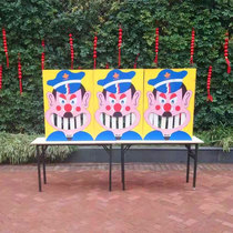 Laugh off big teeth game props commercial activities temple fair group building interactive equipment factory direct sales large-scale on-site ornaments