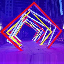 Cube Meichen Decorative Parts Shangchao Lantern Festival Colorful Amusement Large Facilities Customized by Manufacturers