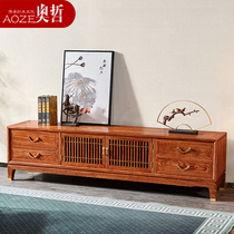 Mahogany TV cabinet New Chinese hedgehog red sandalwood small apartment living room furniture rosewood simple bedroom floor cabinet