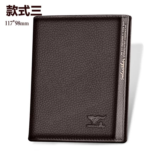 Septwolves, мужской бумажник, короткая кожаная сумка, из натуральной кожи