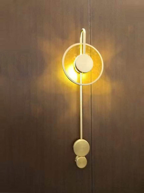 Light Luxury Sales Department Clubhouse Hotel Corridor Long Pole Wall Lamp Nordic Living Room Sofa Background Wall Bedroom Bedside Wall Lamp