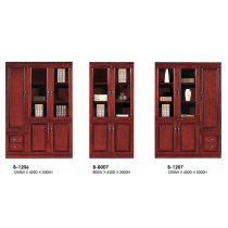 File cabinet bookcase combined solid wood office cabinet with lock drawer file cabinet simple glass door veneer