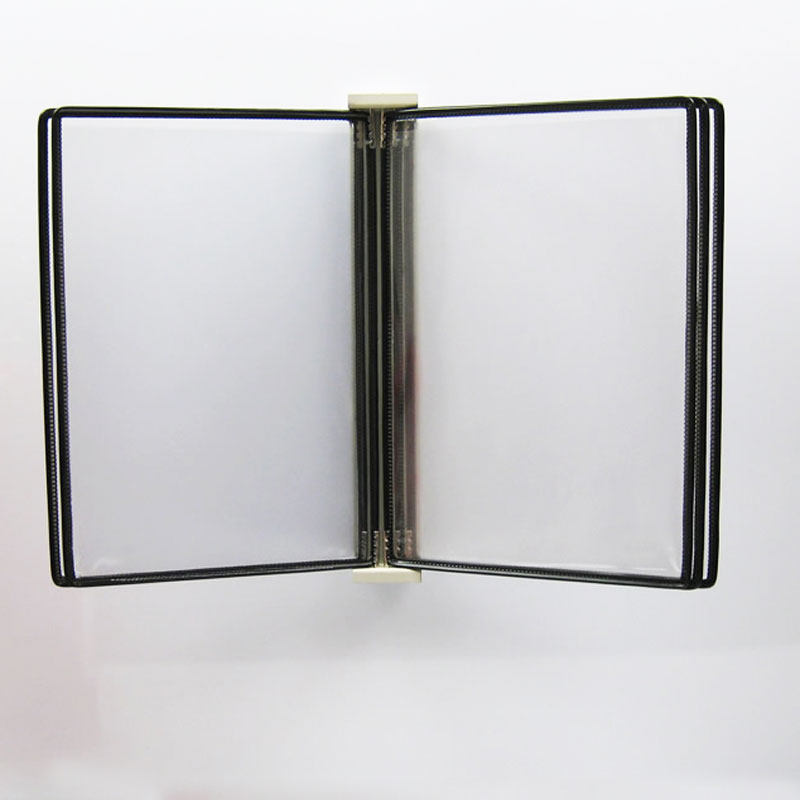 PVC Hanging Display Board Folder Shelf 5 Pages A4 Pieces Bag Black Colored Blue Handheld White Green Red