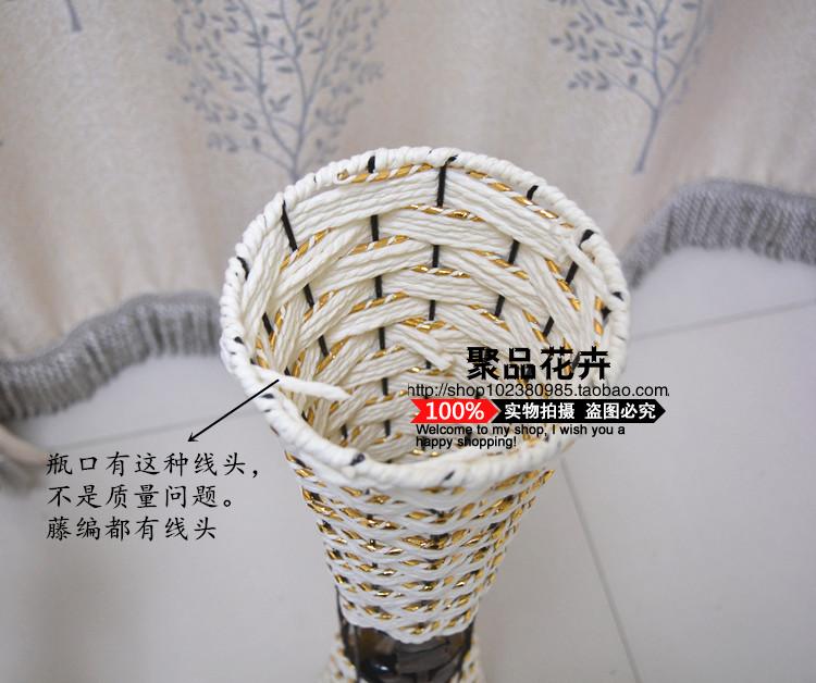 Hoa sắt rèn bình hoa retro hoa máng rèn sàn sắt bình hoa nhân tạo - Vase / Bồn hoa & Kệ bình hoa tay phật