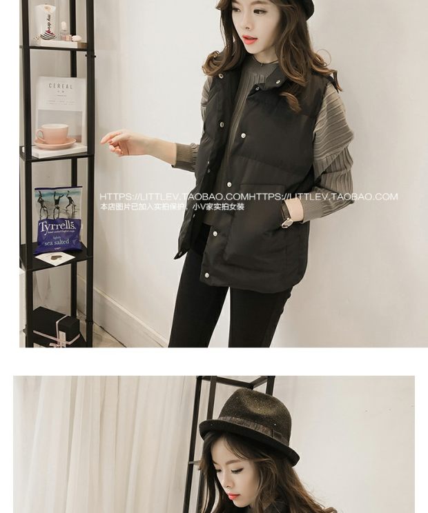 Áo vest cotton mới 2018 nữ mùa thu đông thời trang u40