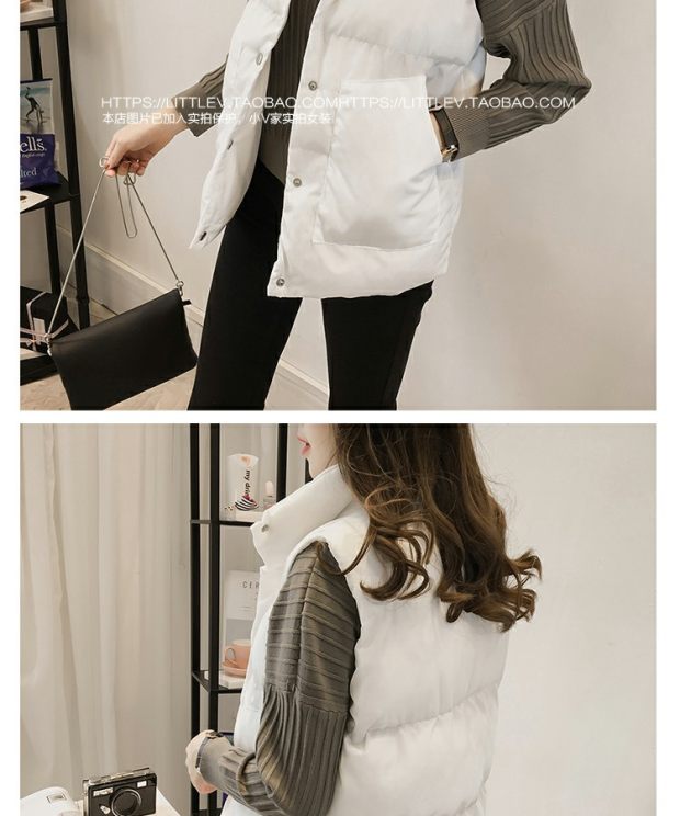 Áo vest cotton mới 2018 nữ mùa thu đông thời trang u40