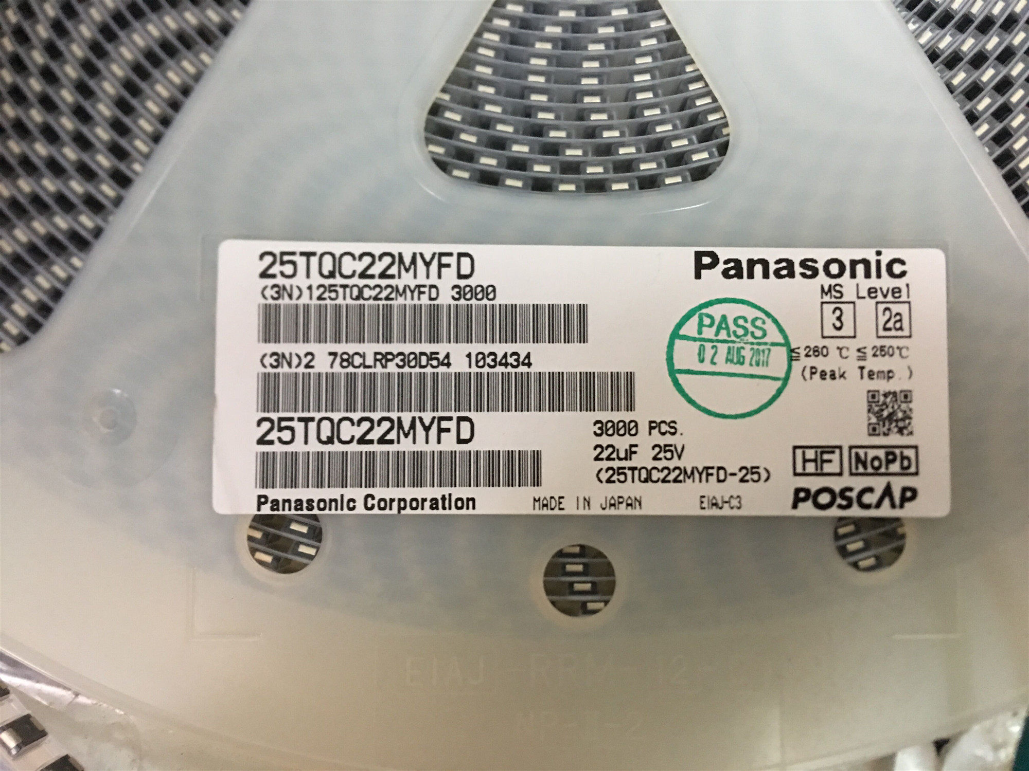Panasonic polymer tantalum 25TQS10MED 25TQS10MED 16TQS33MBD 16TQS33MBD 35TQS6R8MHD