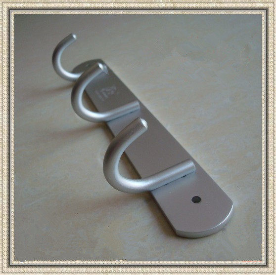 Woodpecker space aluminum clothes hook towel hook hook bathroom hardware pendant door rear hook solid thickened wall hanging row hook