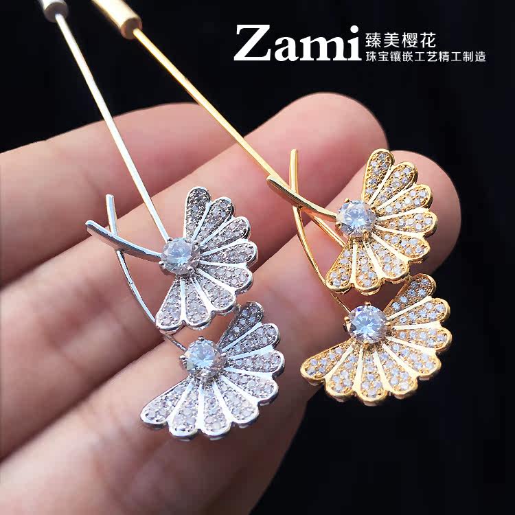 Broche femme en Zircon diamant - Ref 1174535 Image 6