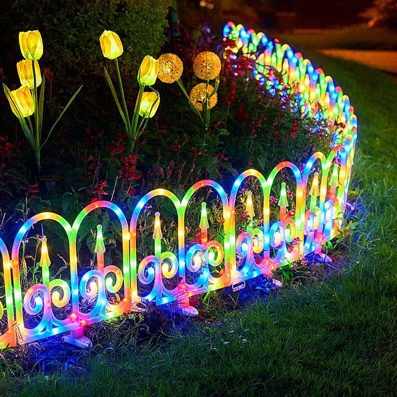 Christmas Solar-Powered Outdoor Lights Fence Fence Courtyard Garden Small Yard Lawn Christmas Atmosphere Decorative Lights Christmas Solar-Powered Outdoor Lights Fence Fence Courtyard Garden Small Yard Lawn Christmas Atmosphere Decorative Lights