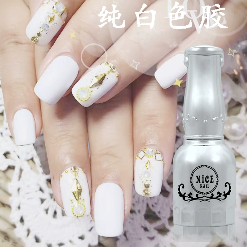 Nail Catan Pure White Extra White White French Nail Polish Keo không mùi Thân thiện với môi trường qq Barbie Glue - Sơn móng tay / Móng tay và móng chân